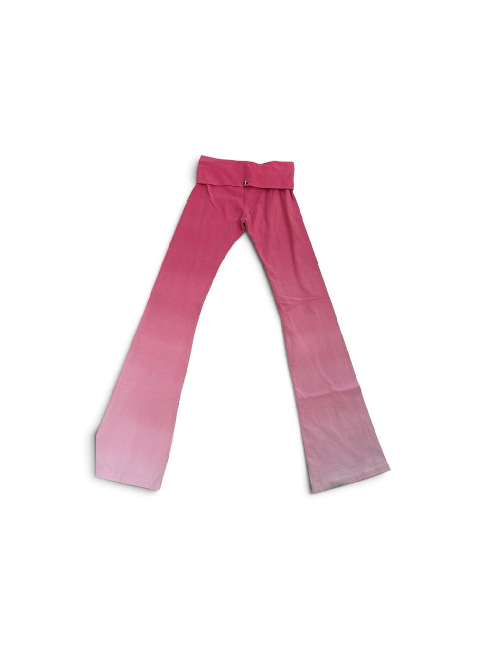 Pink bootcut fold over pants